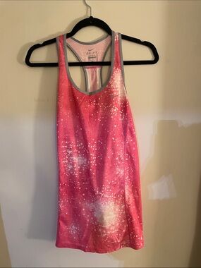 Nike Women's Pink Speckled Dri-FIT Racerback Swim Coverup
